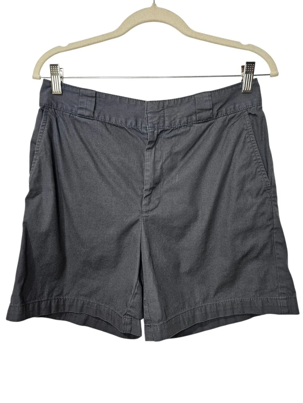Tna Aritzia Black Twill Cotton Chino Shorts Size 6 Clean Girl Minimalist